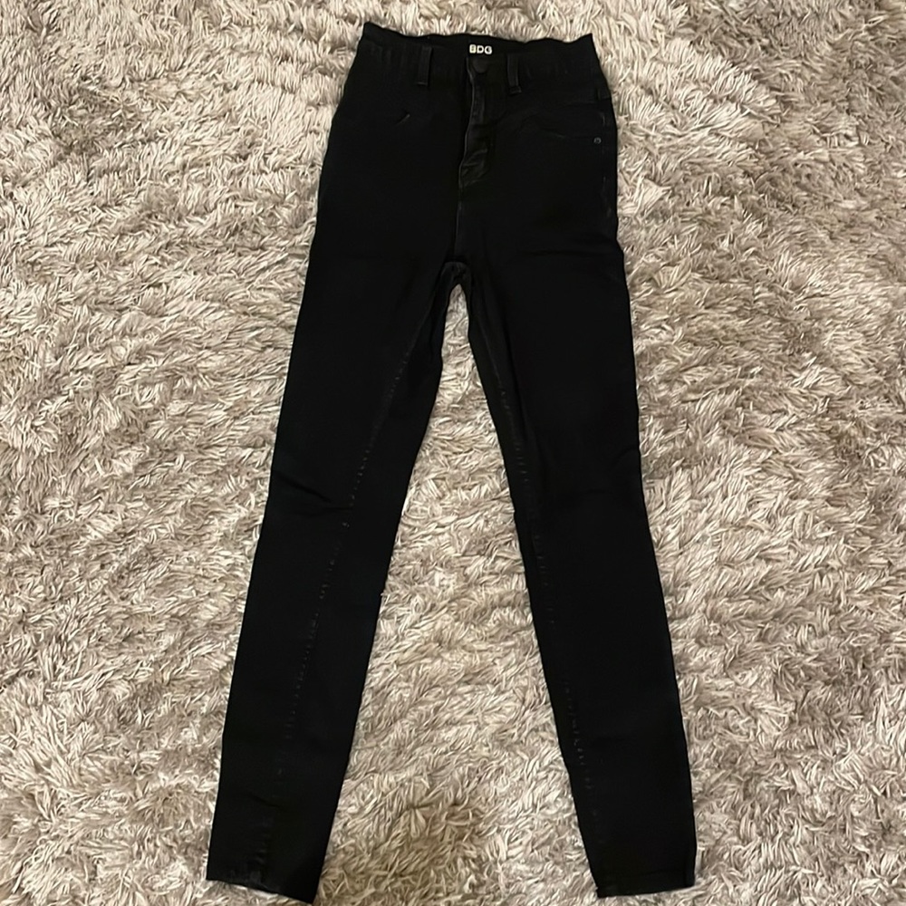 BDG Black High Rise Seam Jean
